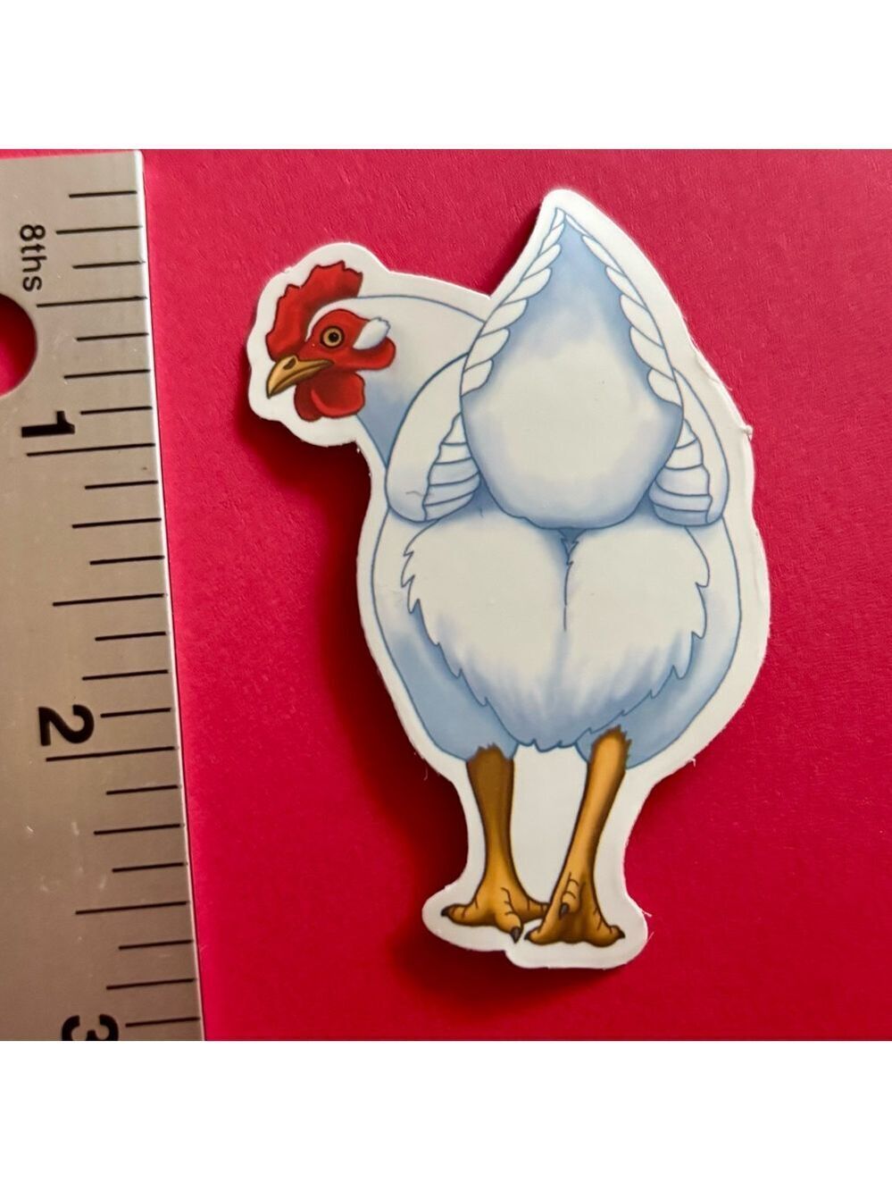 10/$10 Chicken Butt Aesthetic Vinyl Sticker Waterproof Water Bottle Laptop Craft